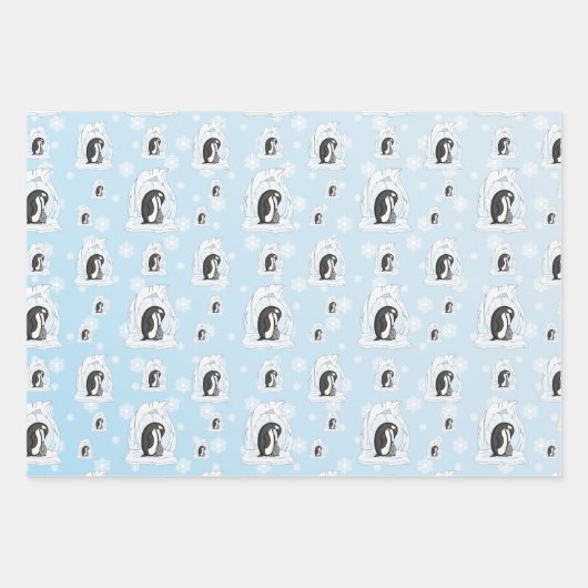 Davin und Annie das Pinguins Wrapping Paper Set Geschenkpapier Set (Vorderseite 2)