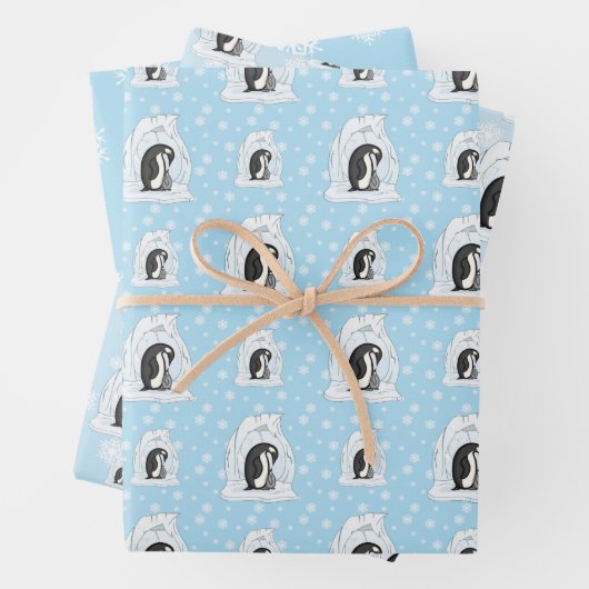Davin und Annie das Pinguins Wrapping Paper Set Geschenkpapier Set (Beispiel)