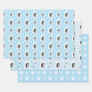 Davin und Annie das Pinguins Wrapping Paper Set Geschenkpapier Set