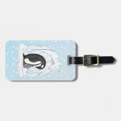 Davin und Annie der Pinguin-Gepäckanhänger Gepäckanhänger (Vorderseite horizontal)