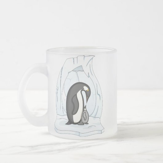 Davin und Annie die Penguins-Tasse Mattglastasse (Links)