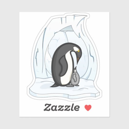 Davin und Annie die Pinguine-Contour-Sticker Aufkleber (Blatt)