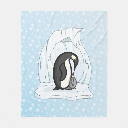 Davin und Annie die Pinguine Fleece Blanket (Vorderseite)