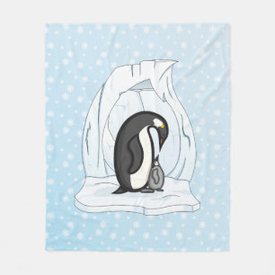 Davin und Annie die Pinguine Fleece-Decke Fleecedecke