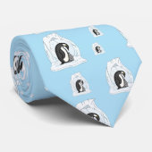 Davin und Annie die Pinguine Männer-Neck-Tie Krawatte (Gerollt)