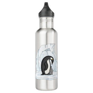 Davin und Annie die Pinguine Wasserflasche Edelstahlflasche