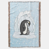Davin und Annie die Pinguine werfen Blanket Decke (Vorderseite Vertikal)