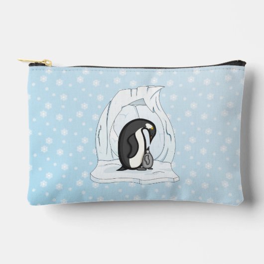 Davin und Annie die Pinguine Zubehörtasche (Vorderseite)