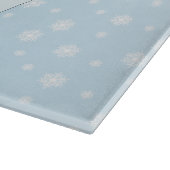 Davin und Annie die Pinguins-Glas-Zuschneidezentra Schneidebrett (Ecke)