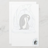 Davin und Annie die Pinguins-Stationery Briefpapier (Vorne/Hinten)