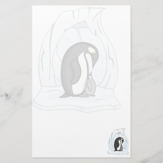 Davin und Annie die Pinguins-Stationery Briefpapier (Vorderseite)