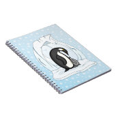 Davin und Annie the Penguins-Notebook Notizblock (Rechte Seite)