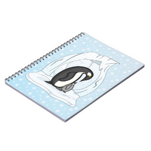 Davin und Annie the Penguins-Notebook Notizblock