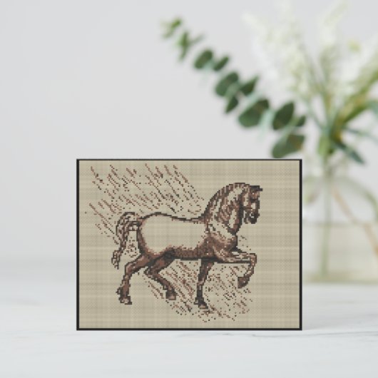 DAVINCI HORSE POSTKARTE (Stehend Vorderseite)