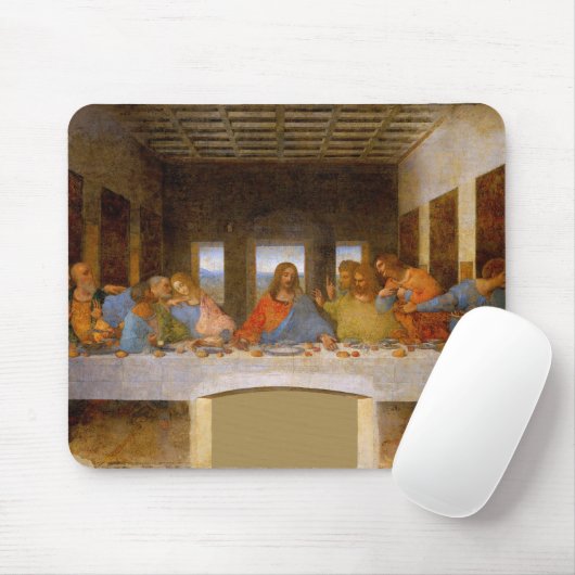 Davinci Last Supper Fine Art Print Artwork Mousepad (Mit Mouse)