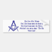 DaVinci Maurer-Autoaufkleber Autoaufkleber (Vorne)