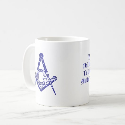 DaVinci Maurer-Tasse Kaffeetasse (Vorderseite Links)