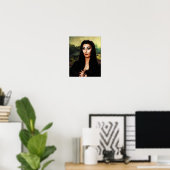 DaVinci Morticia Addams Mashup Poster (Heimbüro)