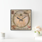 Davinci Quadratische Wanduhr (Zuhause)