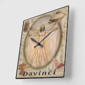 Davinci Quadratische Wanduhr (Winkel)