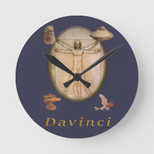 Davinci Runde Wanduhr
