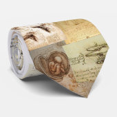 Davinci Skizzen Krawatte (Gerollt)