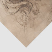 DaVinci Unicorn Sketch Seidenpapier (Detail)