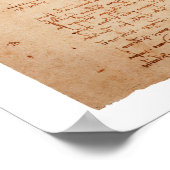 DaVinci Vitruvian Man Poster (Ecke)