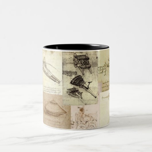 Davincis Erfindungen Zweifarbige Tasse (Mittel)