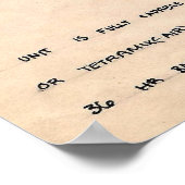 DaVincis verlorenes Design Poster (Ecke)