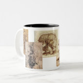 Davinvis Studie der Anatomie Zweifarbige Tasse (Vorderseite Links)