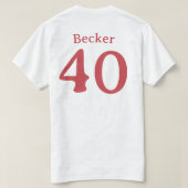 Davion Becker Jersey Hemd T-Shirt (Design Rückseite)