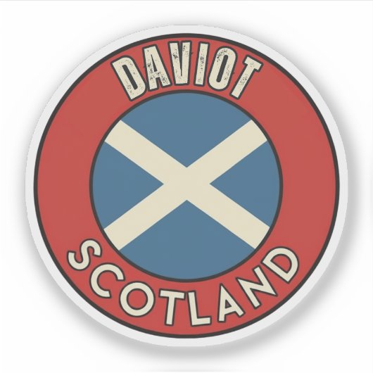 Daviot, Schottland Aufkleber (Vorderseite)