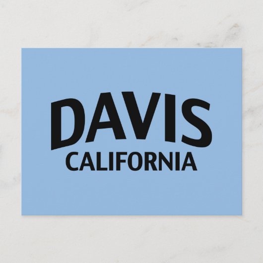 Davis California Postkarte (Vorderseite)