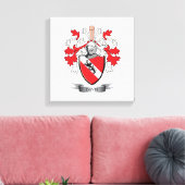 Davis Coat of Arms Leinwanddruck (Insitu (Wohnzimmer))
