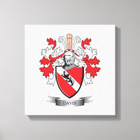 Davis Coat of Arms Leinwanddruck (Vorderseite)