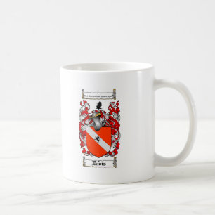 DAVIS-FAMILIENWAPPEN - DAVIS-WAPPEN KAFFEETASSE
