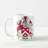 Davis-Familienwappen Kaffeetasse (Links)