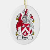 Davis-Familienwappen Keramikornament (Rechts)