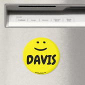 DAVIS gelber Lächelmagnet Magnet (In Situ (Geschirrspüler))