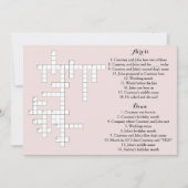 Davis + Harper Menu Card Einladung (Vorderseite)