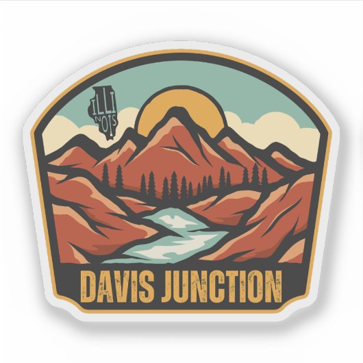Davis Junction, Illinois Aufkleber (Vorderseite)