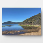 Davis Lake mit Lava Rocks, OR Fotoplatte (Vorderseite)