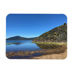 Davis Lake mit Lava Rocks, OR Magnet