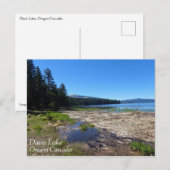 Davis Lake, Oregon Postkarte (Vorne/Hinten)