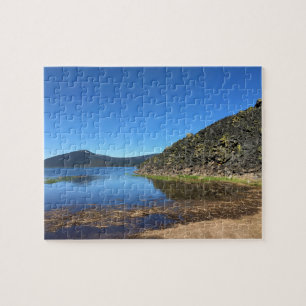 Davis Lake with Lava Rocks, Oregon Puzzle