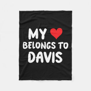 Davis - Mein Herz gehört Davis an - Liebe Fleecedecke