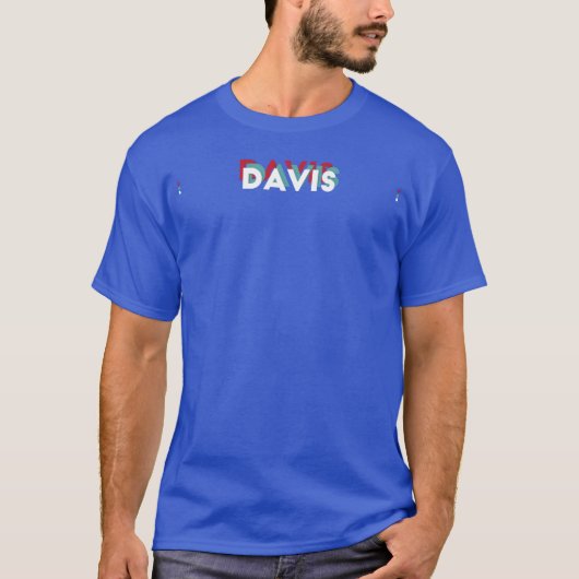 Davis Name Lustiger Name Davis 80er-Thema T-Shirt (Vorderseite)
