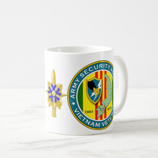 Davis-Station - Veteran 2 ASA Vietnam Kaffeetasse (VorderseiteRechts)