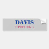 DAVIS, STEPHENS AUTOAUFKLEBER (Vorne)